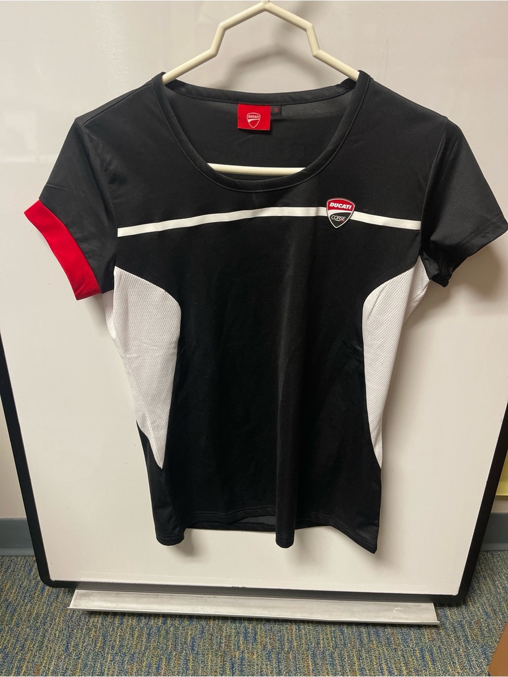 Ducati Corse Racing Grid Performance Short Sleeve Shirt Tech Tee Medium